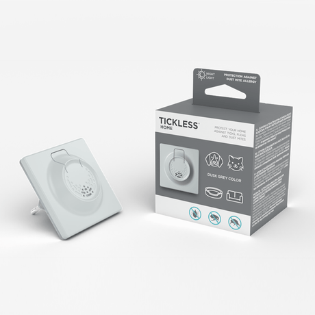 Tickless Home Ultrasonic Tick and Flea Repeller for Home - Grey