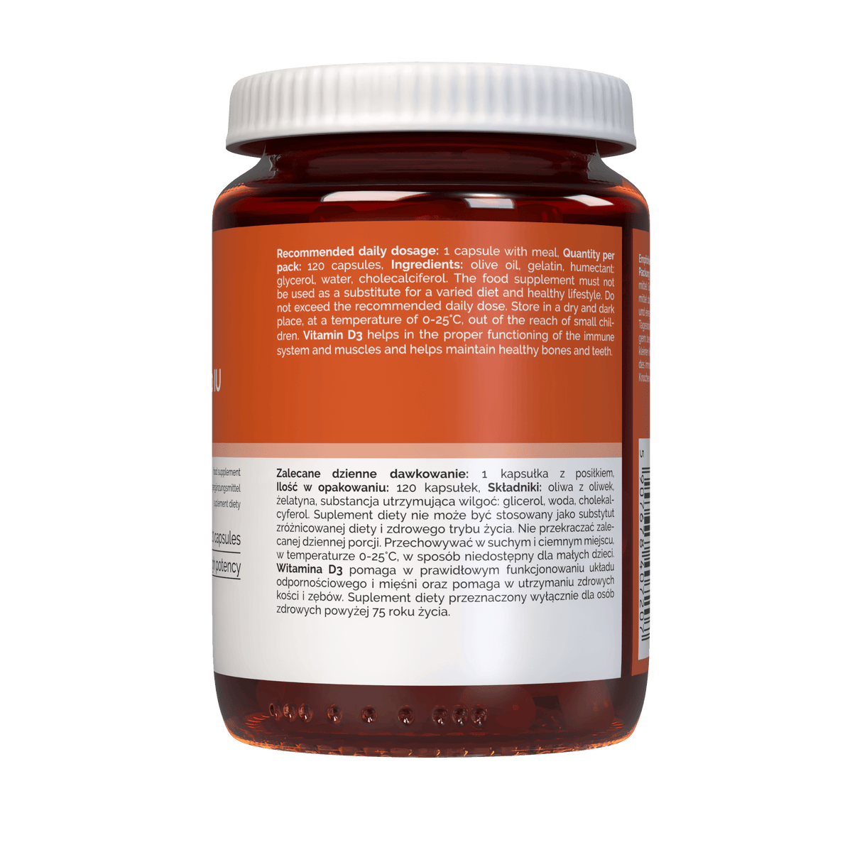Vitaler's Vitamin D3 4000 IU - 120 Softgels