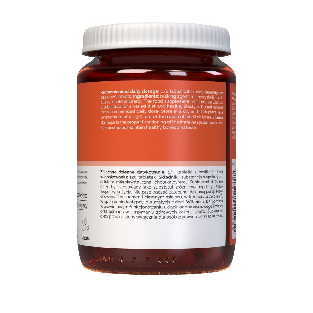 Vitaler's Vitamin D3 8000 IU - 120 Tablets