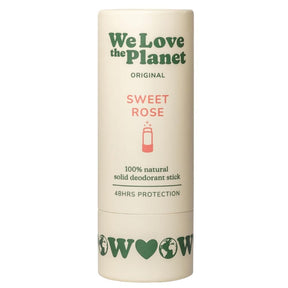We Love The Planet Stick Deodorant, Sweet Rose - 40 g