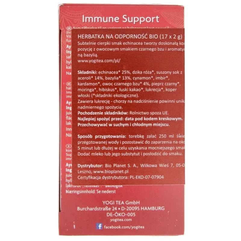 Yogi Tea Immune Support - 17 sachets