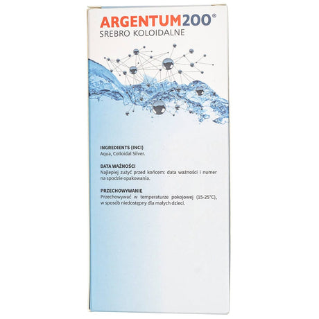 Aura Herbals Argentum 200 Colloidal Silver 100 ppm - 500 ml