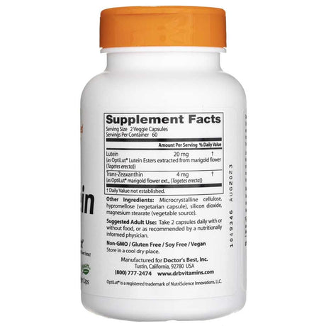 Doctor's Best  Lutein from OptiLut  - 120 Veg Capsules