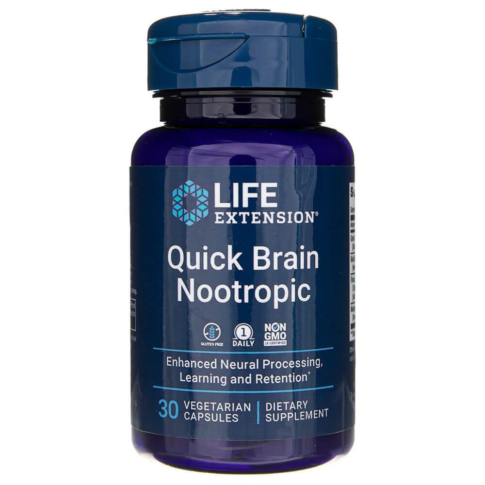 Life Extension Quick Brain Nootropic  - 30 Veg Capsules