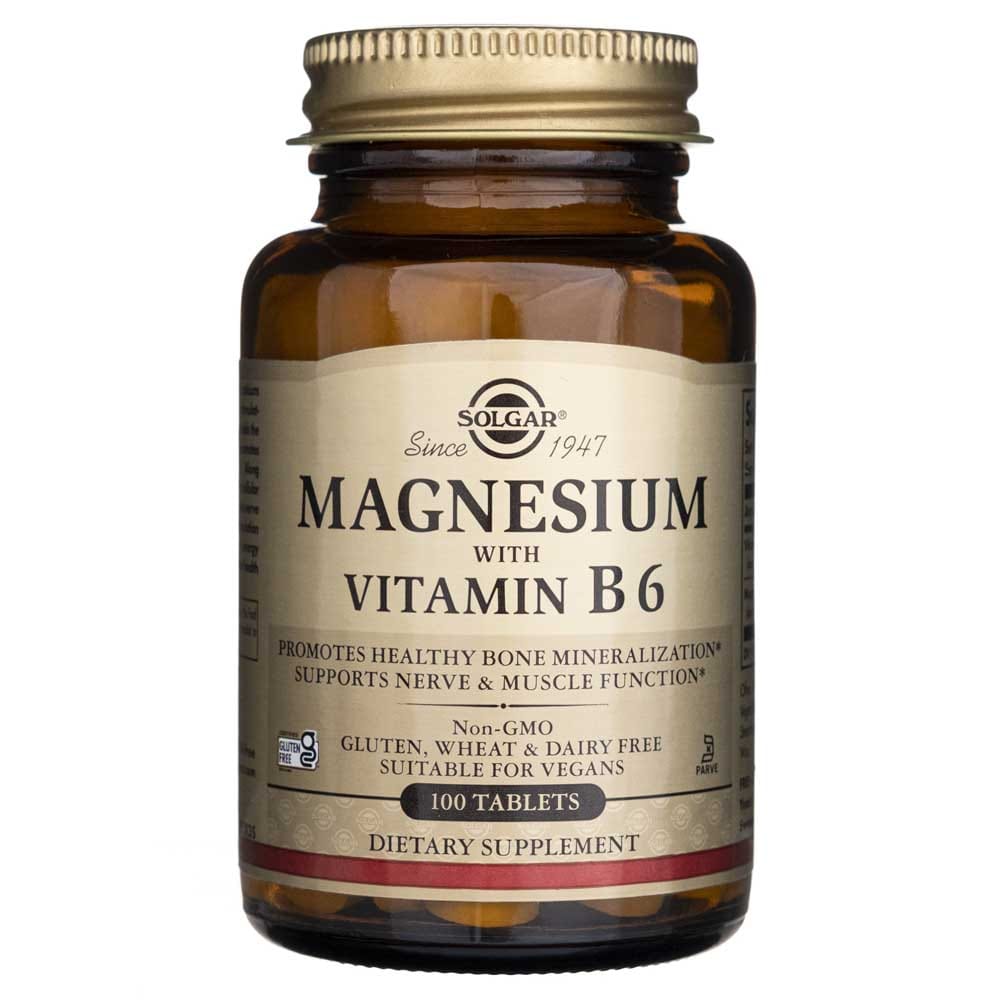 Solgar Magnesium with Vitamin B6 - 100 Tablets