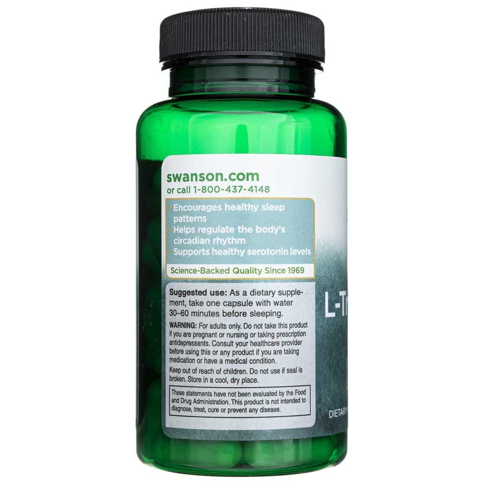 Swanson L-Tryptophan 500 mg - 60 Capsules