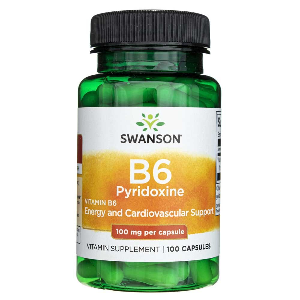 Swanson Vitamin B6 Pyridoxine 100 mg - 100 Capsules